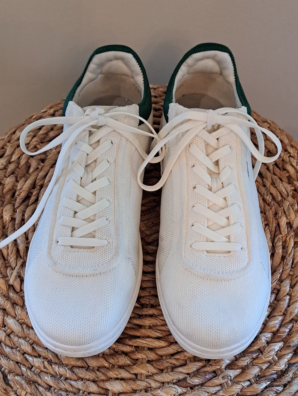 Vivaia Unisex V Prime Athleisure/Preppy White/Green Knit Sneakers EU41/M8/W9.5 - Picture 4 of 8